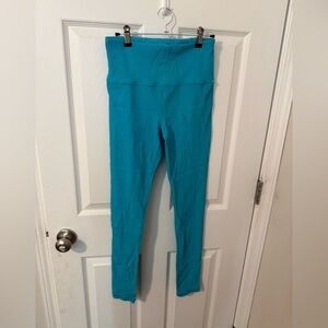 Athleta Teal Elation Rib Leggings